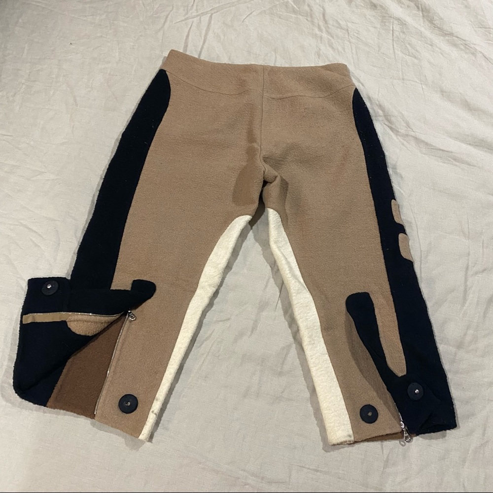 FW14 COLLECTION RUNWAY WOOL COLOR BLOCKED CROPPED TROUSER - Picture 4 of 10
